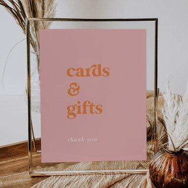 Retro Summer Pink and Orange  and Gifts Sign