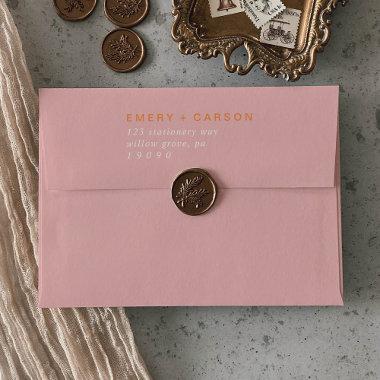 Retro Summer | Pink and Orange Wedding Invitations Envelope
