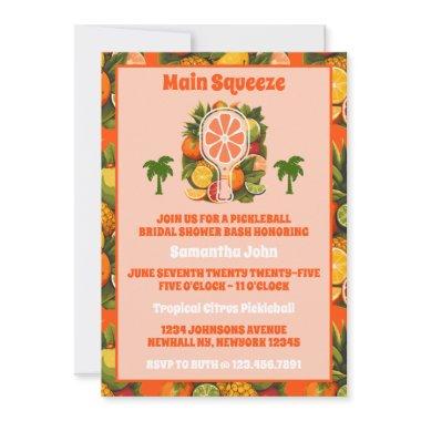 Retro Tropical Citrus Pickleball