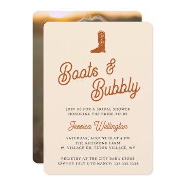 Retro Western Cowboy Boots & Bubbly