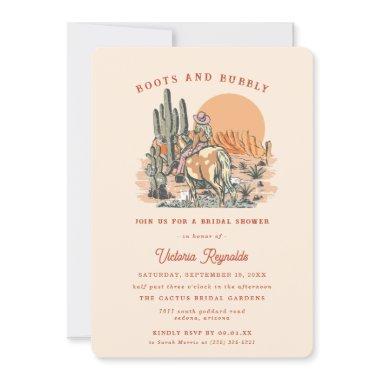 Retro Western Desert | Bridal Shower Invitations