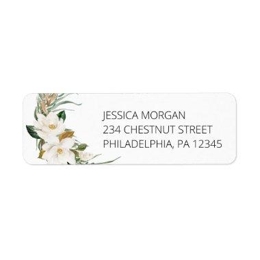 Return Address Label Bohemian Wreath