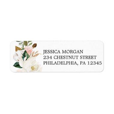 Return Address Label Magnolia Cotton