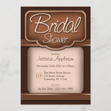 Rich Chocolate : Bridal Shower Invitations