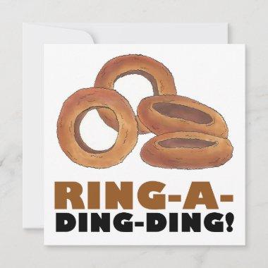 Ring-a-Ding-Ding Onion Rings Engagement Party Invitations