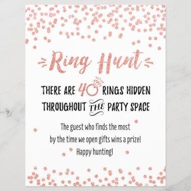 Ring Hunt Bridal Game Sign