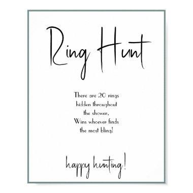 Ring Hunt  Game Sign