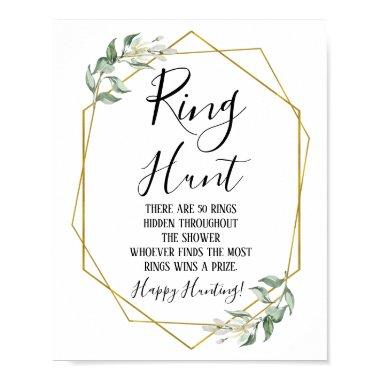 Ring hunt greenery  game sign