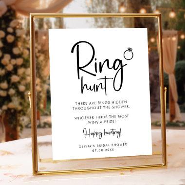 Ring Hunt Minimalist Modern Script Sign