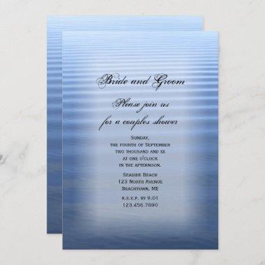 Rippled Water Couples Wedding Shower Invitations
