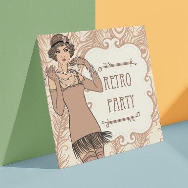 Roaring 20's Flapper Girl Retro Party