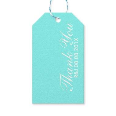 robin's egg blue turquoise aqua blue wedding gift tags