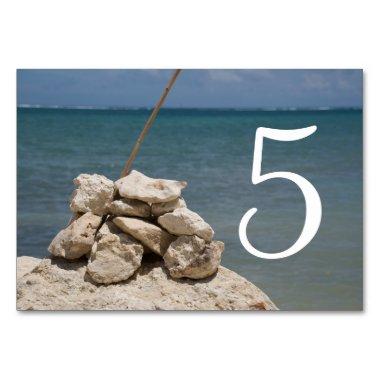Rocks on the Beach Table Numbers