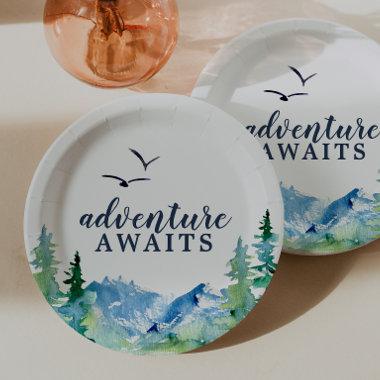 Rocky Mountain Adventure Awaits Baby Shower Paper Plates