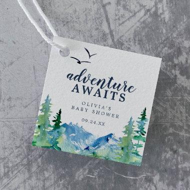 Rocky Mountain Baby Shower Adventure Awaits Favor Tags