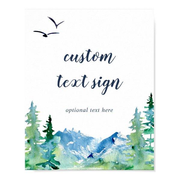 Rocky Mountain  & Gifts Custom Text Sign