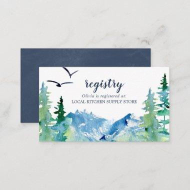 Rocky Mountain Destination Wedding Gift Registry Enclosure Invitations