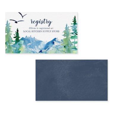 Rocky Mountain Destination Wedding Gift Registry Enclosure Invitations