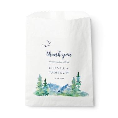 Rocky Mountain Destination Wedding Thank You Favor Bag