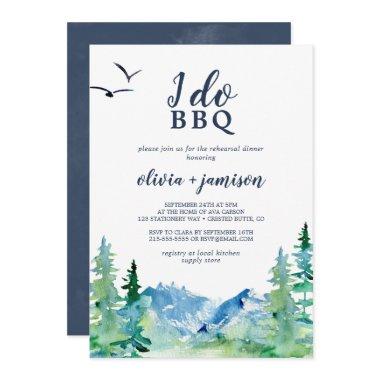 Rocky Mountain I Do BBQ Rehearsal Dinner Invitations