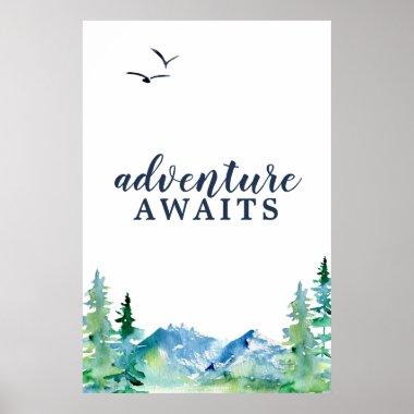 Rocky Mountain Large Adventure Awaits Poster