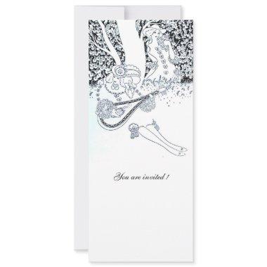 ROMANCE,ROMANTIC LOVERS BLACK WHITE WEDDING PARTY