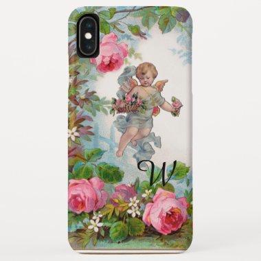 ROMANTIC ANGEL GATHERING PINK ROSES AND FLOWERS iPhone XS MAX CASE