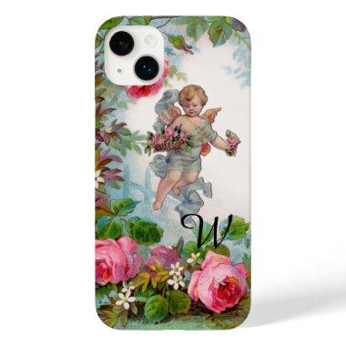 ROMANTIC ANGEL GATHERING PINK ROSES AND FLOWERS Case-Mate iPhone 14 PLUS CASE