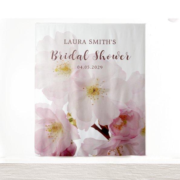 Romantic Blush Pink Cherry Blossoms  Tapestry