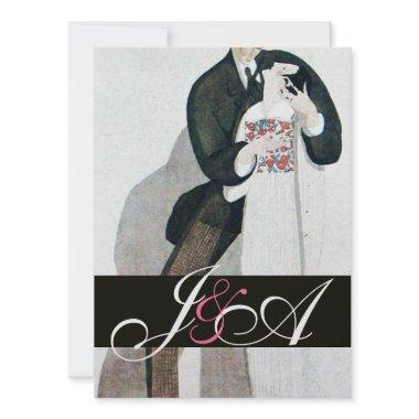 ROMANTIC BRIDE AND GROOM WEDDING PARTY MONOGRAM