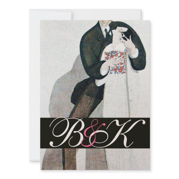 ROMANTIC BRIDE AND GROOM WEDDING PARTY MONOGRAM