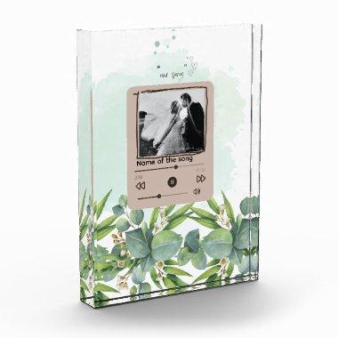 Romantic Bride & Groom Memorable Song Add Acrylic Acrylic Award
