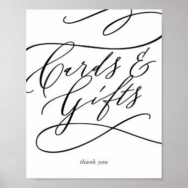 Romantic Calligraphy Flourish Invitations and Gifts Sign