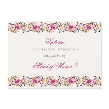 Romantic Classical Pearl Swan Floral Frame Wedding Menu