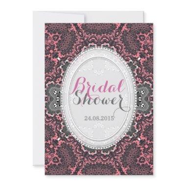 Romantic Dusky Pink Vintage Damask