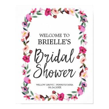 Romantic Fairytale Wreath  Welcome Poster