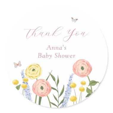 Romantic Floral Elegance Baby Shower Gift Tags