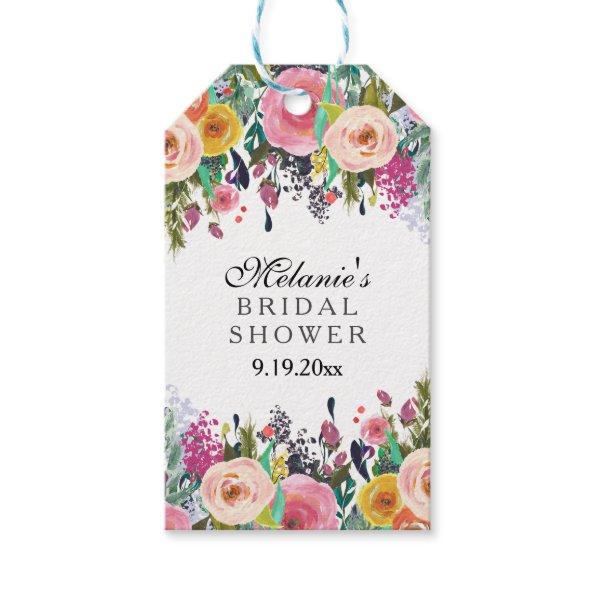Romantic Floral Garden Bridal Shower Gift Tags