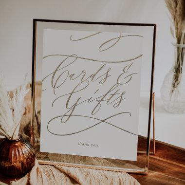 Romantic Gold Calligraphy Invitations and Gifts Sign
