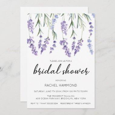 Romantic Lavender Bridal Shower Invitations