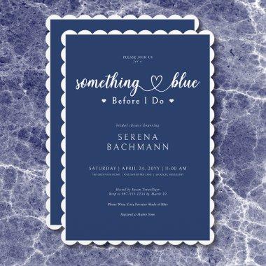 Romantic Modern Something Blue Before I Do Shower
