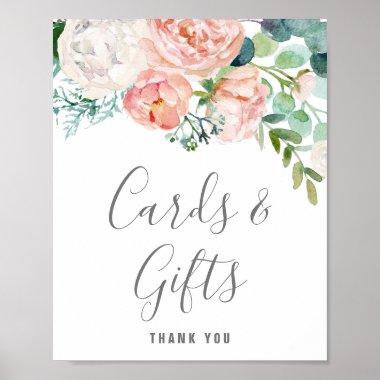 Romantic Peony Flowers Invitations & Gifts Sign