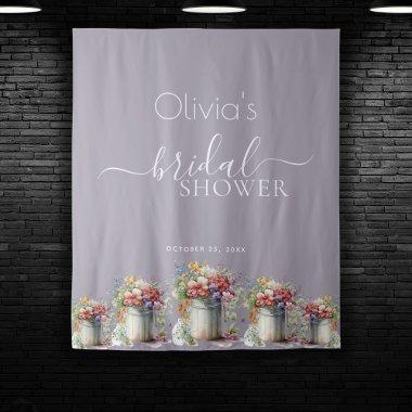 Romantic Spring Flowers Vase Bridal Shower Tapestry