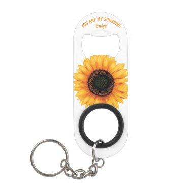 Romantic Sunflower Quote - Bottle Opener