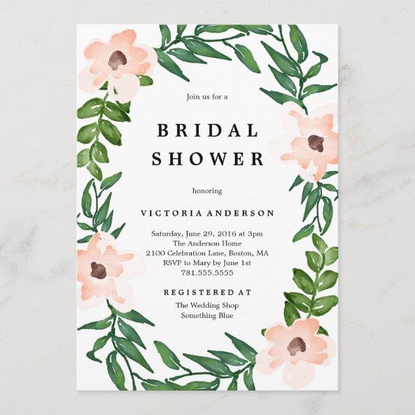 Romantic Vines Bridal Shower Invitations
