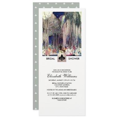 Romantic Vintage Art Bridal Shower Invitations