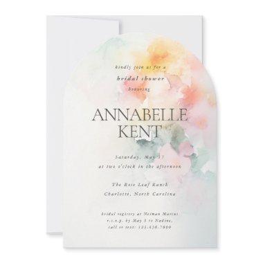 Romantic Watercolor Florals  Arched