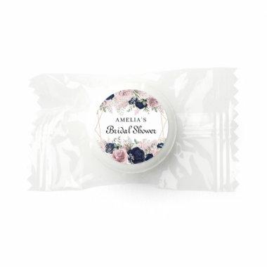 Romantic Watercolor Pink Roses Bridal Shower Life Saver® Mints