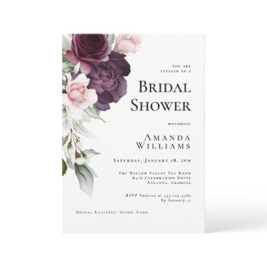 Romantic Watercolor Roses Botanical