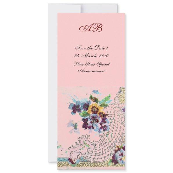 ROMANT?CA Blue Pink Floral Wedding Programme